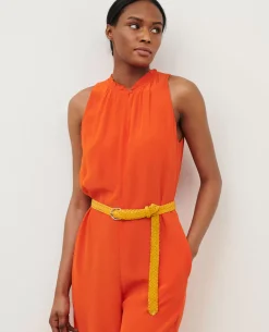 Pantalons|Comptoir des Cotonniers Combinaison Fluide 7020C 22 Orange