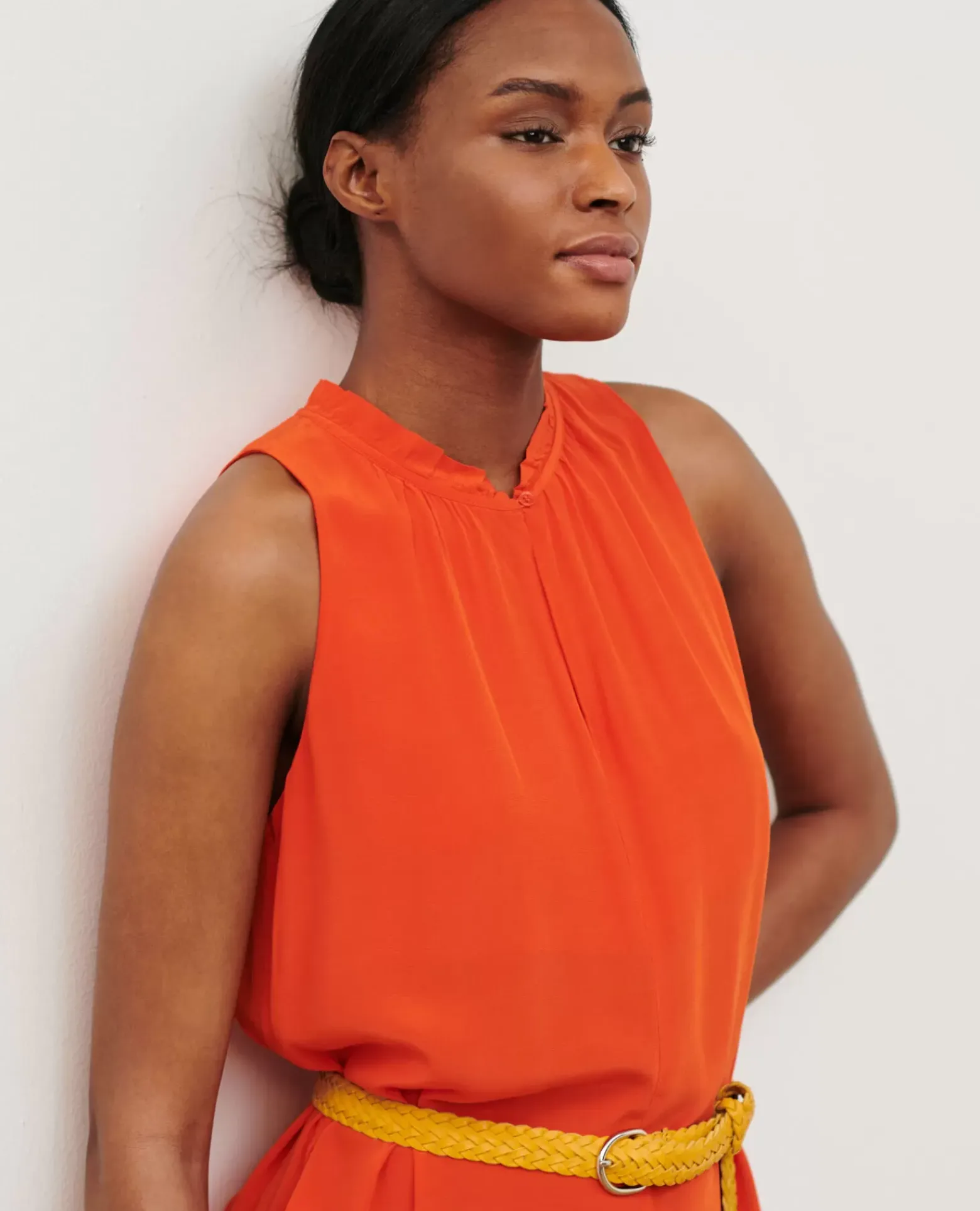 Pantalons|Comptoir des Cotonniers Combinaison Fluide 7020C 22 Orange