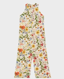 Pantalons|Comptoir des Cotonniers Combinaison Fluide 0020 White Herbier