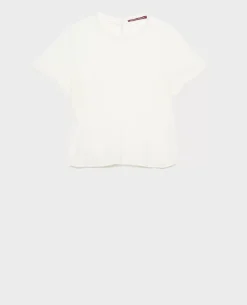 Tops|Comptoir des Cotonniers Corinne - T-Shirt En Soie 01 White