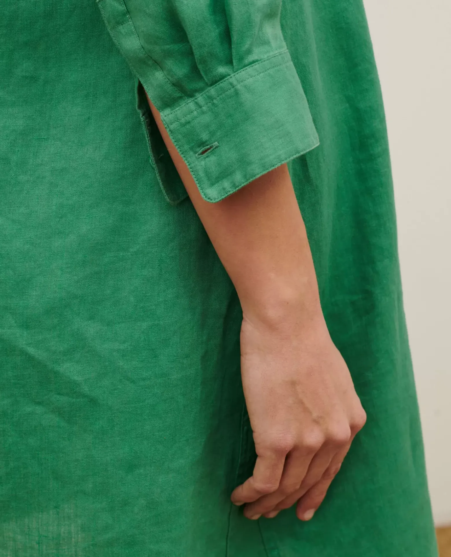 Robes|Comptoir des Cotonniers Daisy - Robe Ample En Lin 0542 Pine Green