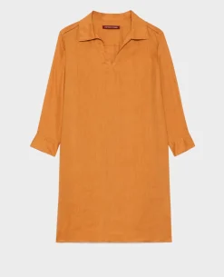 Robes|Comptoir des Cotonniers Daisy - Robe Ample En Lin 0320 Almond Brown