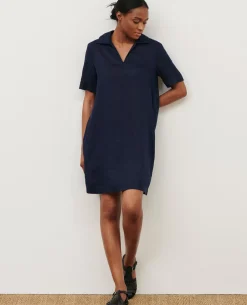 Robes|Comptoir des Cotonniers Daisy - Robe Iconique En Lin 68 Blue