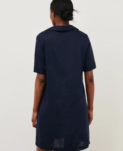 Robes|Comptoir des Cotonniers Daisy - Robe Iconique En Lin 68 Blue