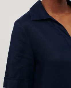 Robes|Comptoir des Cotonniers Daisy - Robe Iconique En Lin 68 Blue