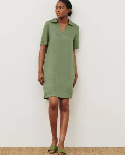 Robes|Comptoir des Cotonniers Daisy - Robe Iconique En Lin 52 Green