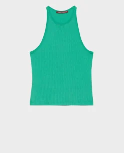 Tops|Comptoir des Cotonniers Debardeur En Coton 0542 Pine Green