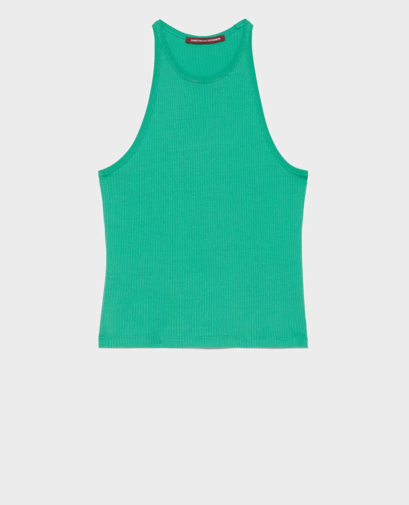 Tops|Comptoir des Cotonniers Debardeur En Coton 0542 Pine Green