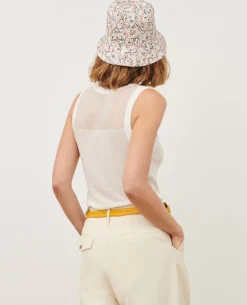 Tops|Comptoir des Cotonniers Debardeur En Coton Melange 0007 White