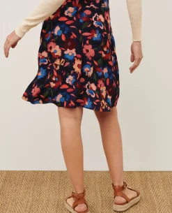 Jupes & Shorts|Comptoir des Cotonniers Jupe Courte Imprimee 8858 69 Navy Print