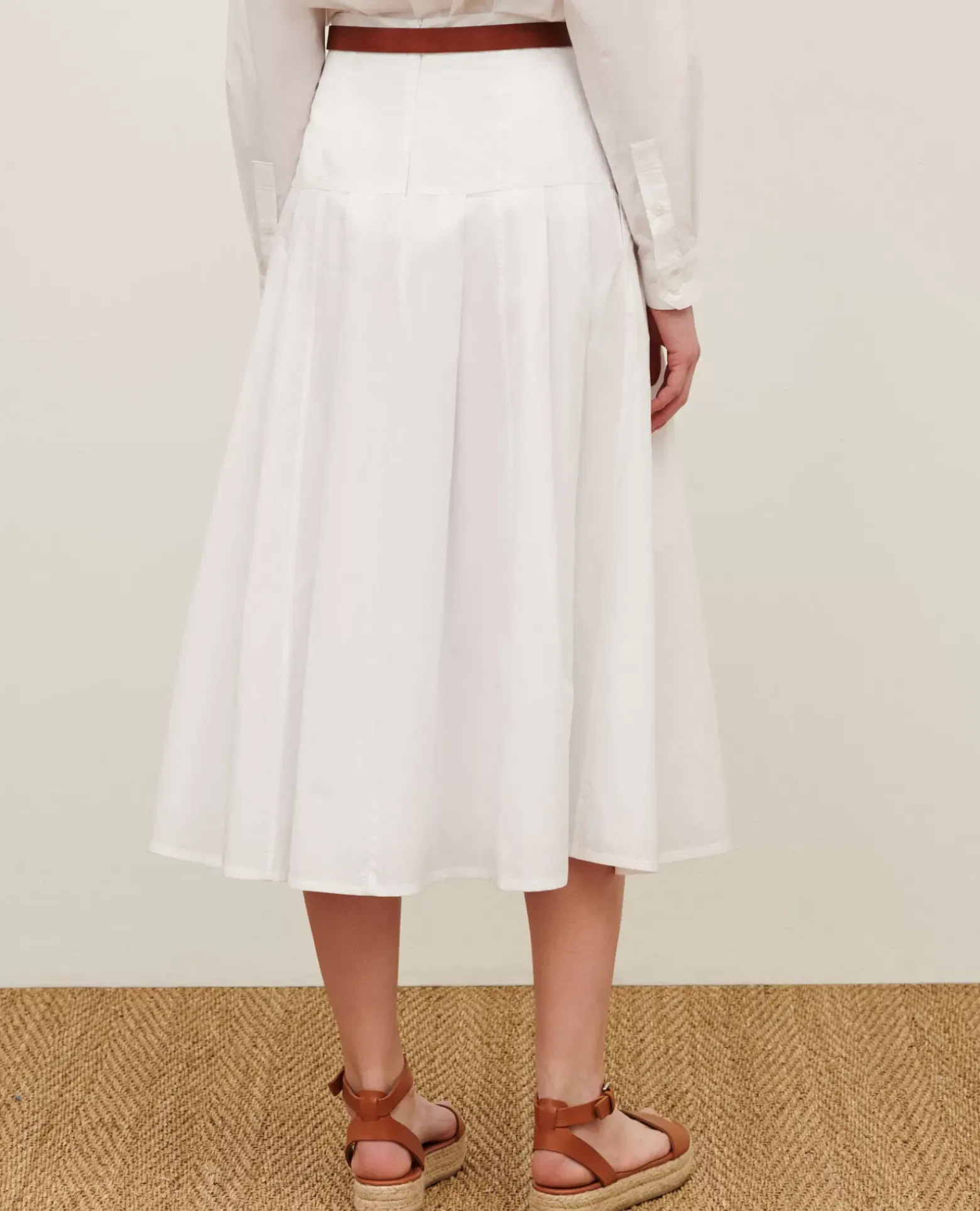 Jupes & Shorts|Comptoir des Cotonniers Jupe Longue En Coton 0007 White