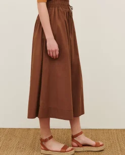 Jupes & Shorts|Comptoir des Cotonniers Jupe Longue En Coton 35 Brown