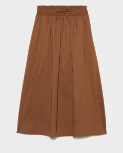 Jupes & Shorts|Comptoir des Cotonniers Jupe Longue En Coton 35 Brown