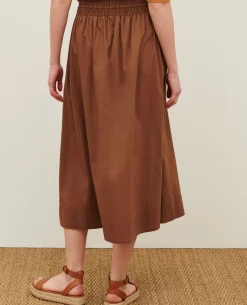 Jupes & Shorts|Comptoir des Cotonniers Jupe Longue En Coton 35 Brown