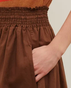 Jupes & Shorts|Comptoir des Cotonniers Jupe Longue En Coton 35 Brown