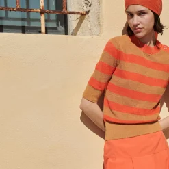 Jupes & Shorts|Comptoir des Cotonniers Jupe Longue En Coton 0250 Tiger Lily Orange