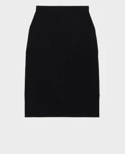 Jupes & Shorts|Comptoir des Cotonniers Jupe Longue En Laine 8891 09 Black