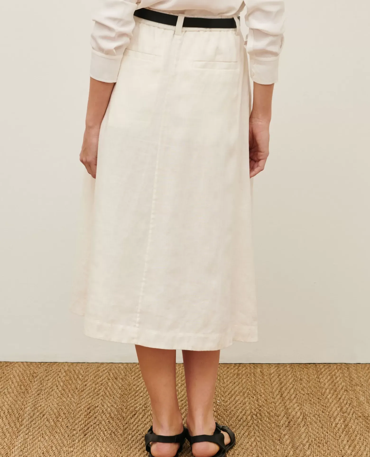 Jupes & Shorts|Comptoir des Cotonniers Jupe Longue En Lin 01 White