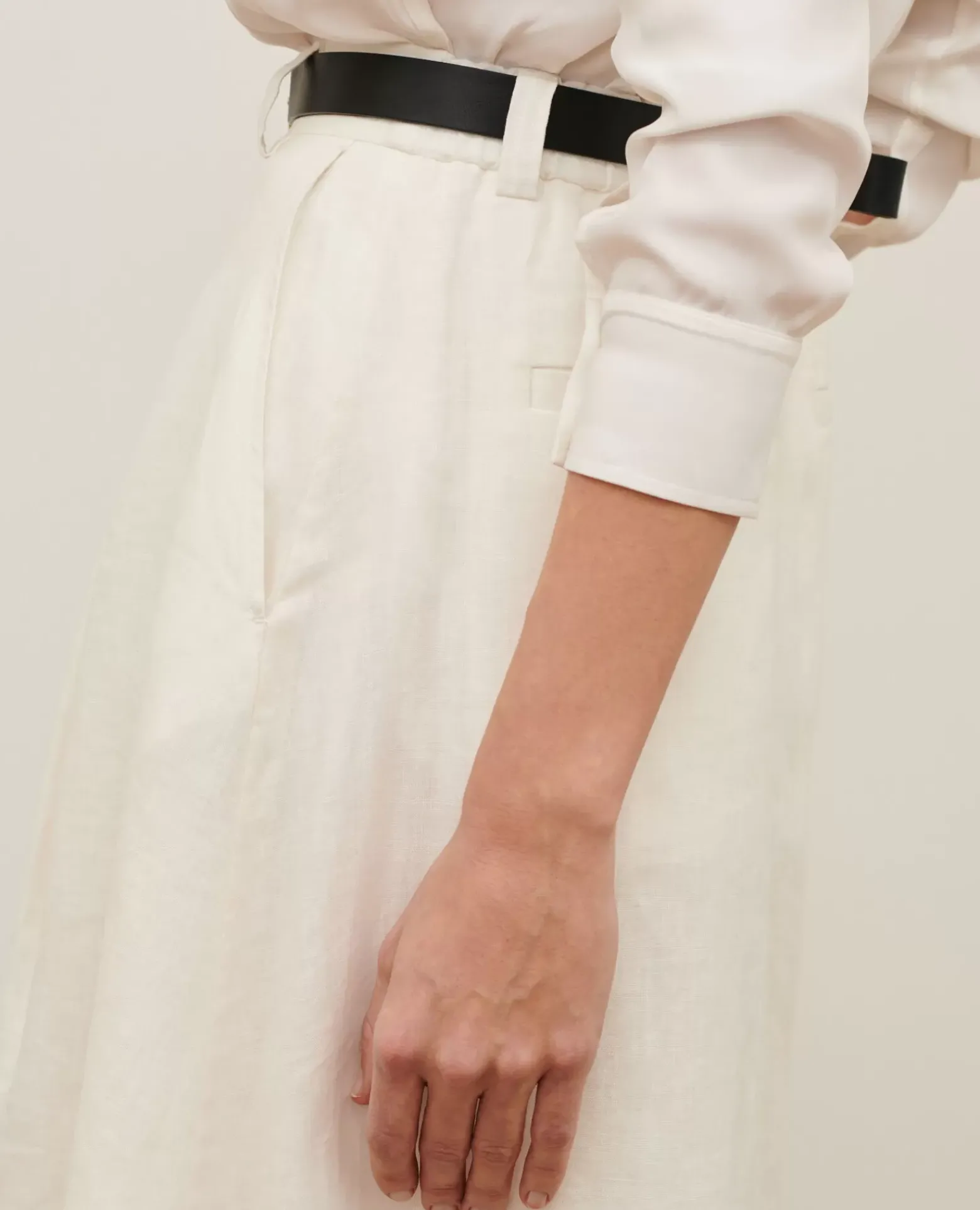 Jupes & Shorts|Comptoir des Cotonniers Jupe Longue En Lin 01 White