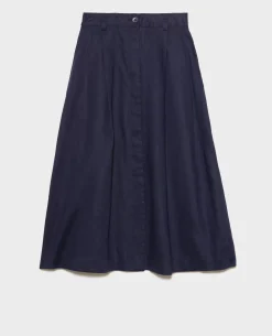 Jupes & Shorts|Comptoir des Cotonniers Jupe Longue En Lin 68 Blue