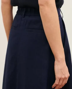 Jupes & Shorts|Comptoir des Cotonniers Jupe Longue En Lin 68 Blue