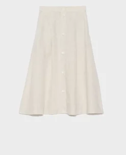 Jupes & Shorts|Comptoir des Cotonniers Jupe Midi En Lin 0305 Natural