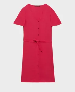 Robes|Comptoir des Cotonniers Laetitia - Robe Courte Fluide 8905 Cherries Jubilee