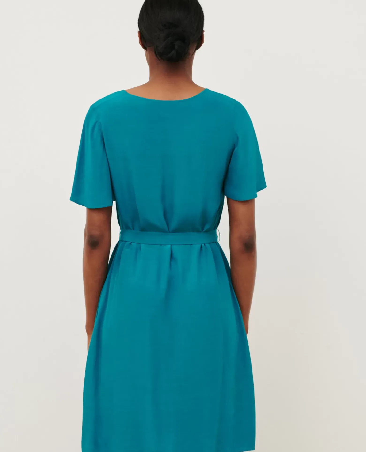 Robes|Comptoir des Cotonniers Laetitia - Robe Courte Fluide 8906 Harbor Blue