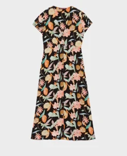 Robes|Comptoir des Cotonniers Ludivine - Robe Longue 0909 Black Aubepine