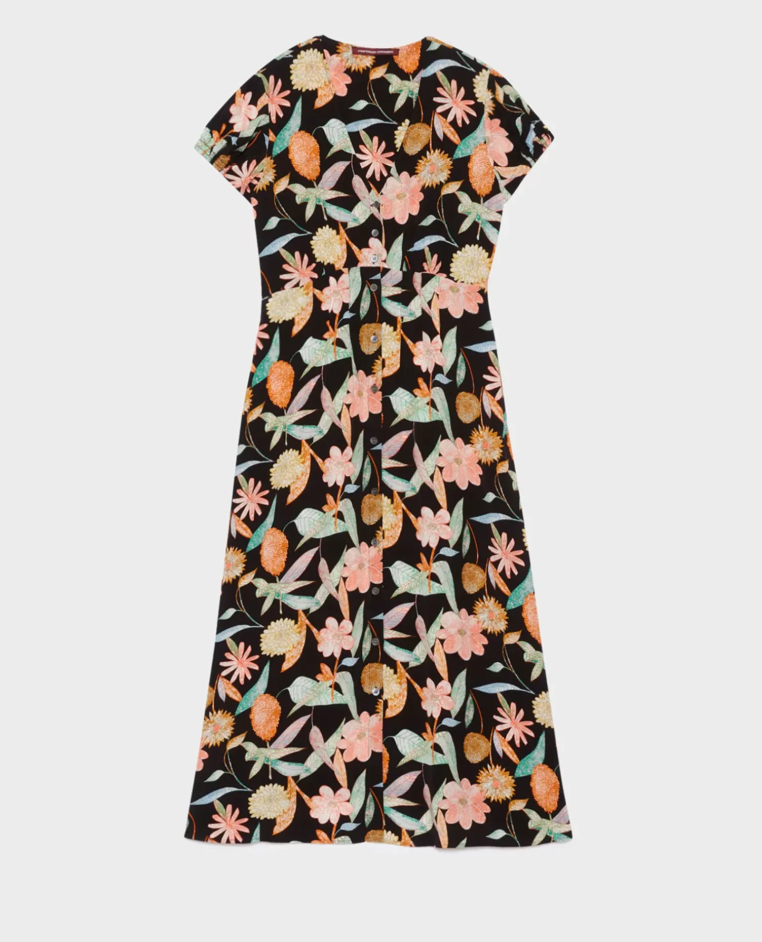Robes|Comptoir des Cotonniers Ludivine - Robe Longue 0909 Black Aubepine
