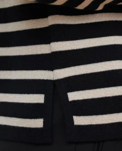 Maille|Comptoir des Cotonniers Maddy - Pull Marin En Laine Merinos 8824 09 Black