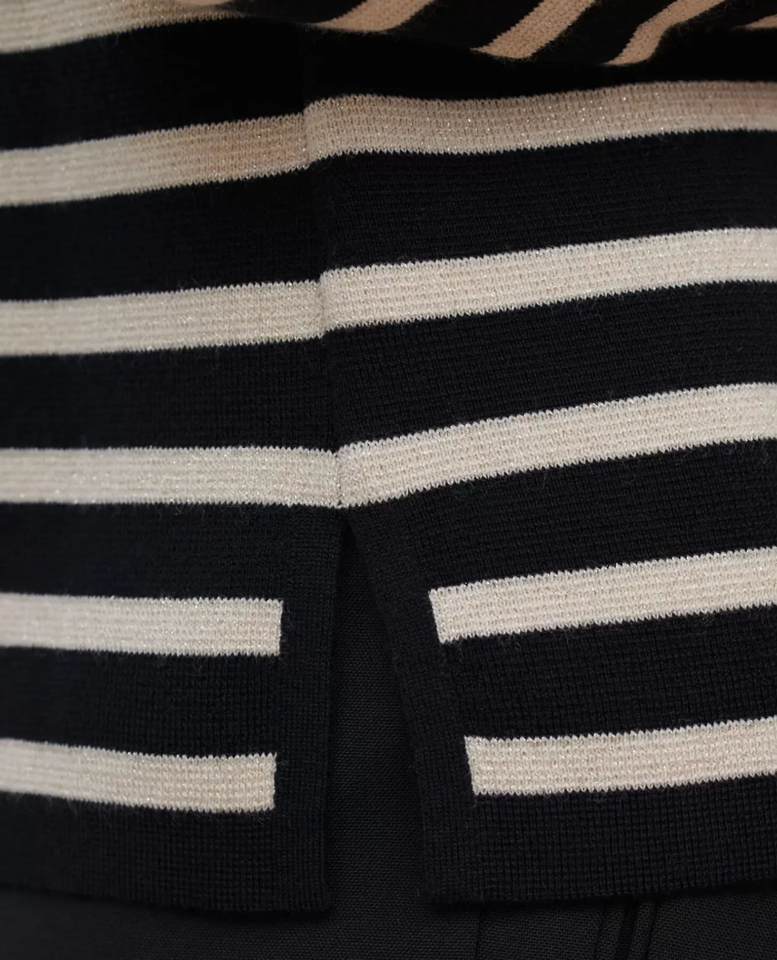 Maille|Comptoir des Cotonniers Maddy - Pull Marin En Laine Merinos 8824 09 Black