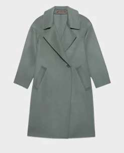 Vestes & Trenchs|Comptoir des Cotonniers Manteau Double Face Laine Et Cachemire 8850 54 Green