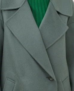 Vestes & Trenchs|Comptoir des Cotonniers Manteau Double Face Laine Et Cachemire 8850 54 Green