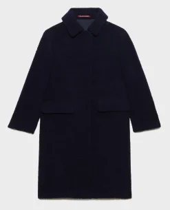 Vestes & Trenchs|Comptoir des Cotonniers Manteau Long En Laine Melangee 8851 66 Blue