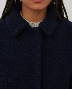 Vestes & Trenchs|Comptoir des Cotonniers Manteau Long En Laine Melangee 8851 66 Blue