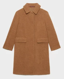 Vestes & Trenchs|Comptoir des Cotonniers Manteau Long En Laine Melangee 8849 31 Beige