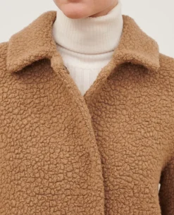 Vestes & Trenchs|Comptoir des Cotonniers Manteau Long En Laine Melangee 8849 31 Beige