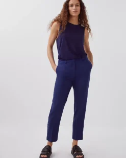 Pantalons|Comptoir des Cotonniers Marguerite - Pantalon Cigarette 0643 Medieval Blue