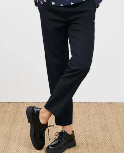 Pantalons|Comptoir des Cotonniers Marguerite - Pantalon Cigarette Black Beauty