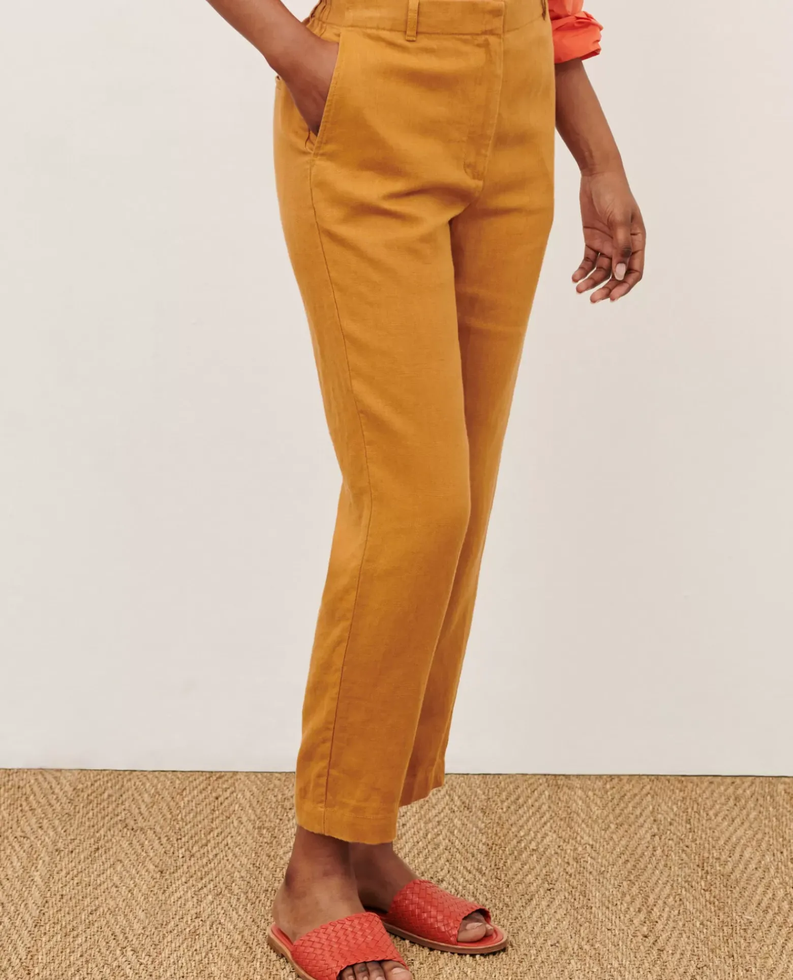 Pantalons|Comptoir des Cotonniers Marguerite - Pantalon Cigarette 36 Brown