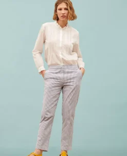 Pantalons|Comptoir des Cotonniers Marguerite - Pantalon Cigarette Str Navy