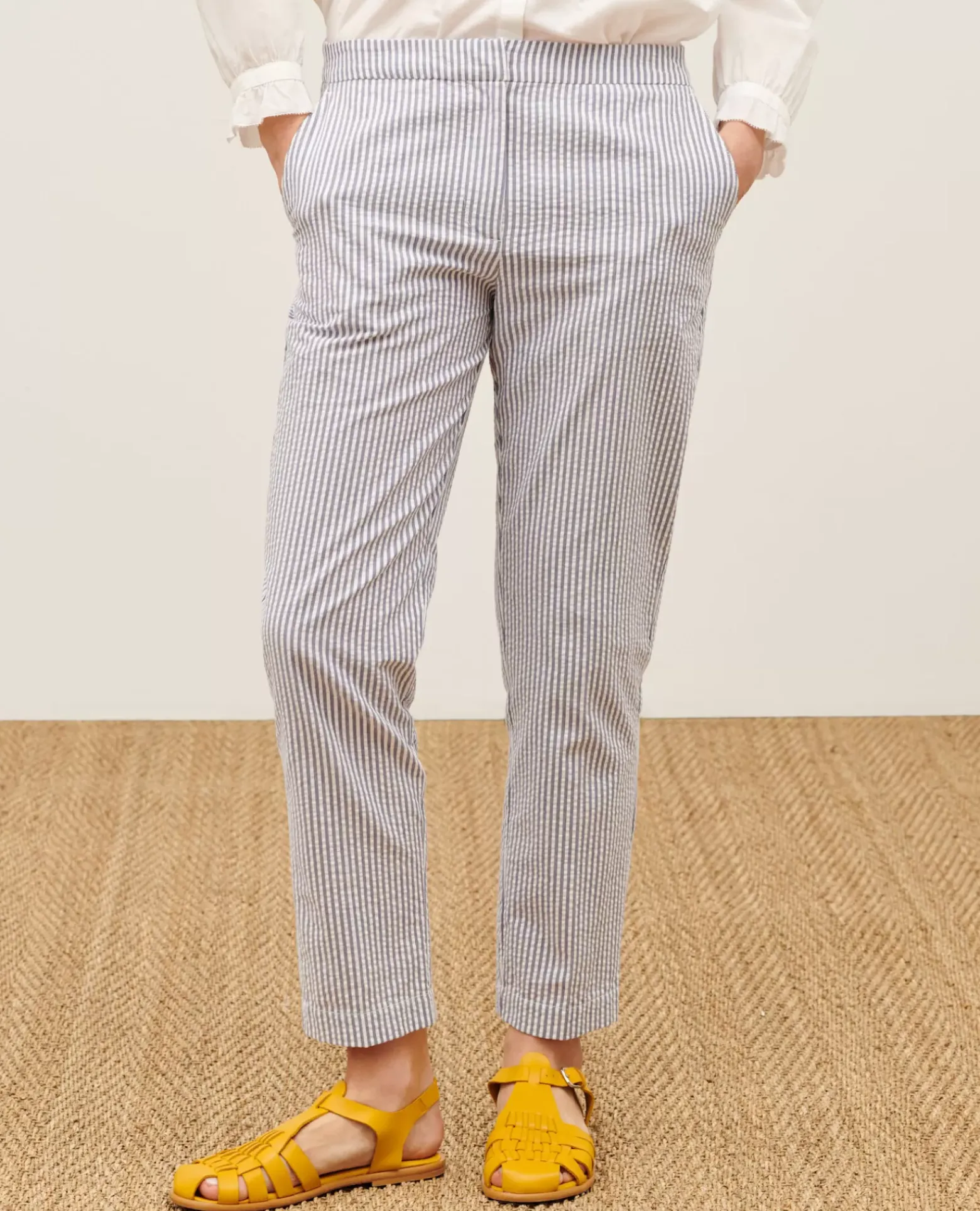 Pantalons|Comptoir des Cotonniers Marguerite - Pantalon Cigarette Str Navy