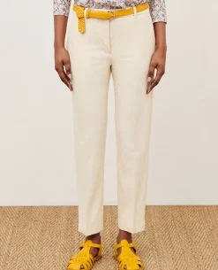 Pantalons|Comptoir des Cotonniers Marguerite - Pantalon Cigarette 4142 Ecru