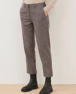 Pantalons|Comptoir des Cotonniers Marguerite - Pantalon Cigarette 8894 03 Gray Check