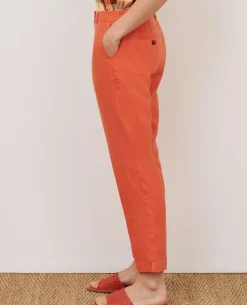 Pantalons|Comptoir des Cotonniers Marguerite - Pantalon Cigarette 0250 Tiger Lily Orange