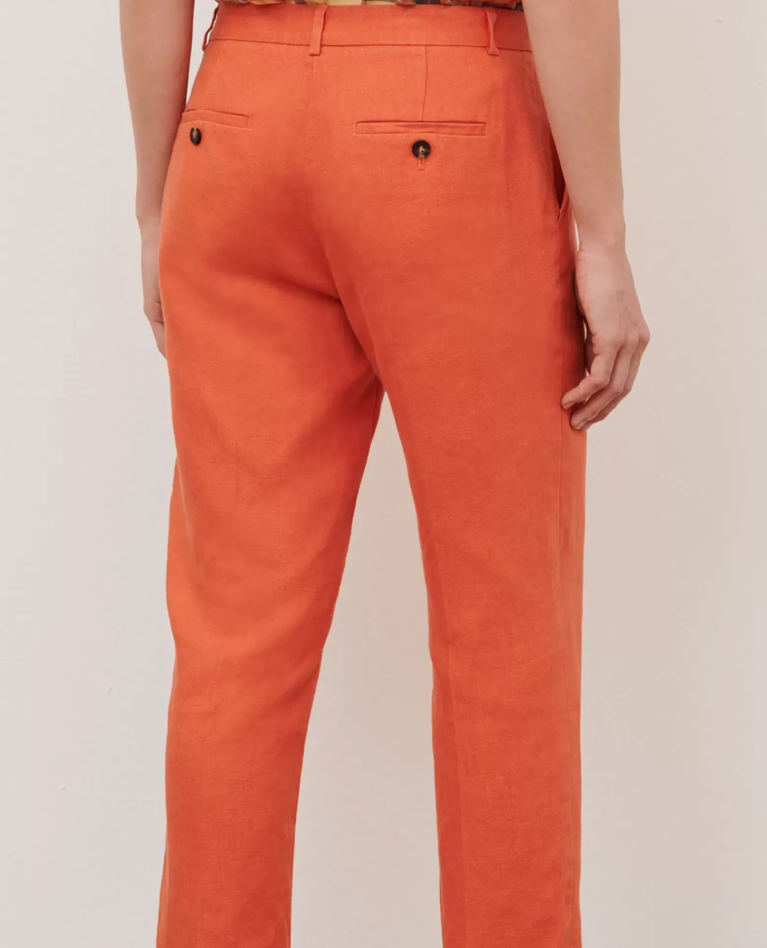 Pantalons|Comptoir des Cotonniers Marguerite - Pantalon Cigarette 0250 Tiger Lily Orange