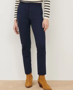 Pantalons|Comptoir des Cotonniers Marguerite - Pantalon Cigarette 0693 Navy