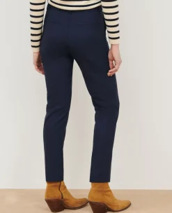 Pantalons|Comptoir des Cotonniers Marguerite - Pantalon Cigarette 0693 Navy