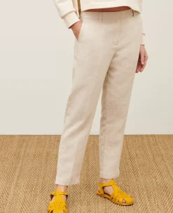 Pantalons|Comptoir des Cotonniers Marguerite - Pantalon Cigarette 0310 Beige Natural